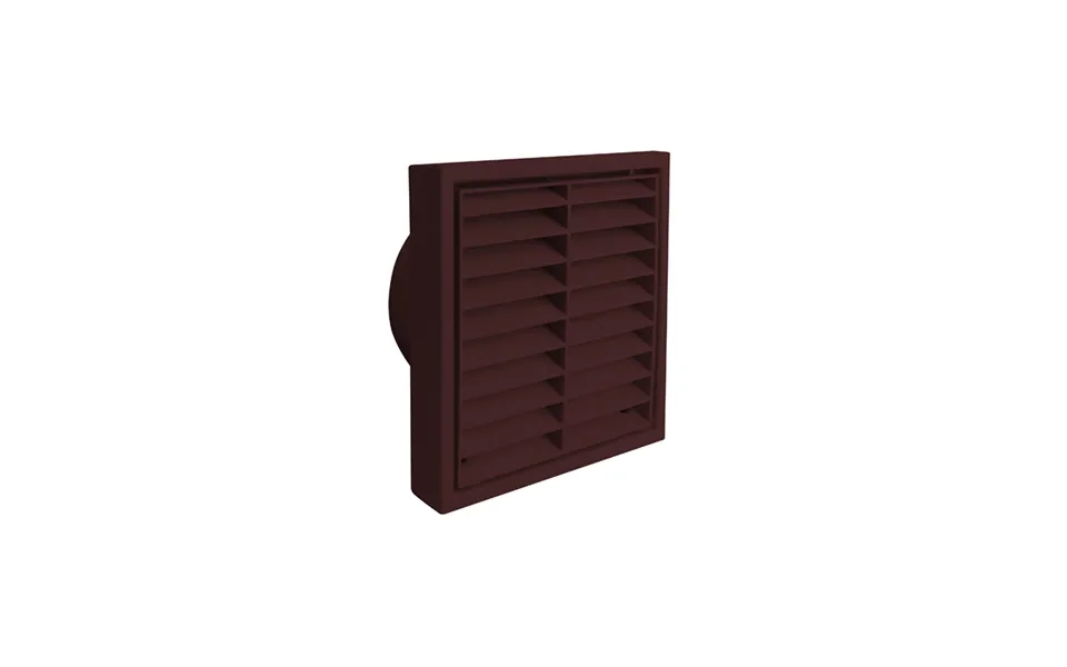 Manrose 100mm 4 Fixed Louvre Grille Brown