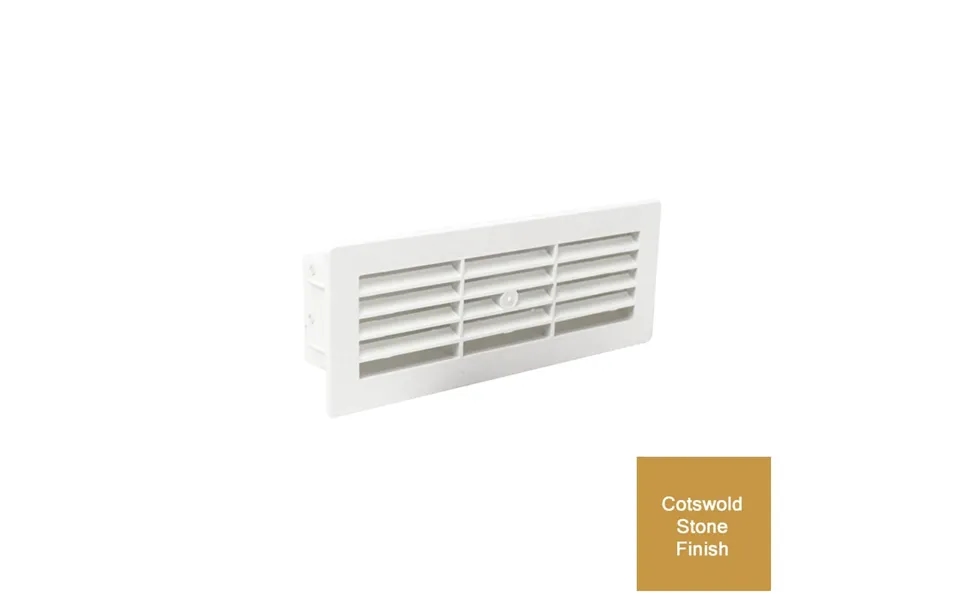 Manrose Slimline Airbrick Horizontal Louvre With Internal Damper Cotswold Stone