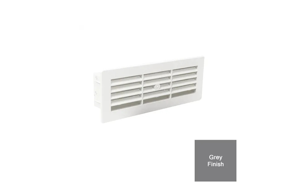 Manrose Slimline Airbrick Horizontal Louvre With Internal Damper Grey