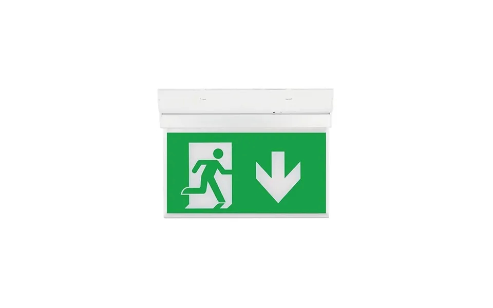 Ovia 2w Emergency Led Exit Sign With Down Legend