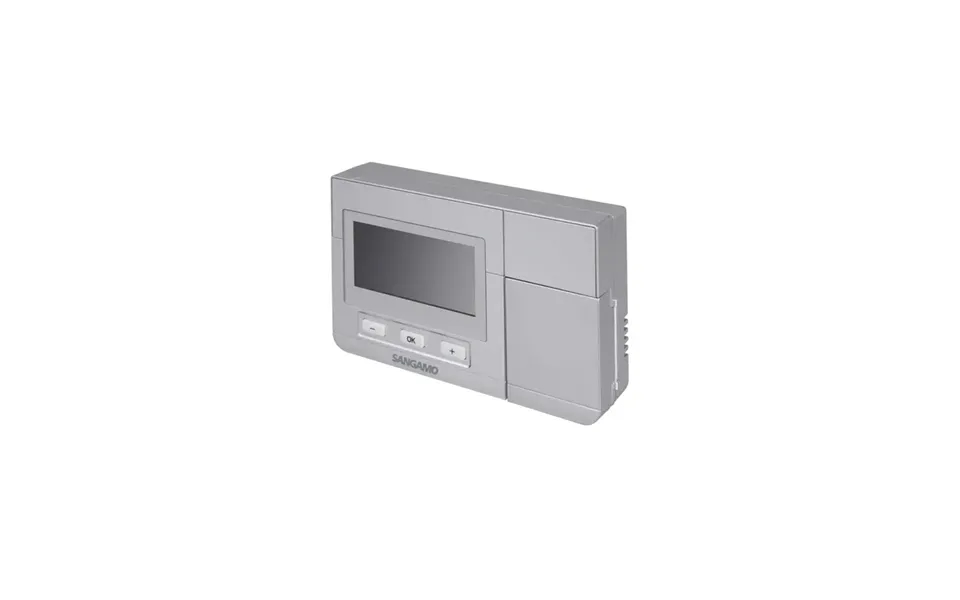 Sangamo Electronic Digital Room Thermostat With Frost Protection Silver