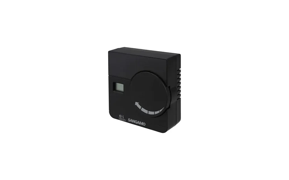 Sangamo Wireless Digital Room Thermostat Black