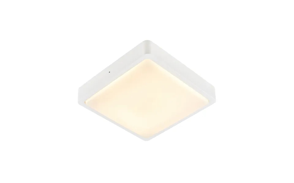 Slv Ainos Square Outdoor Led Surface-mounted Wall And Ceiling Light White Cct Switch 3000 4000k
