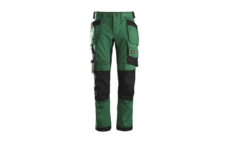 Snickers 6241 Trousers With Holster Pockets Aw Stretch Forest Green Size 120