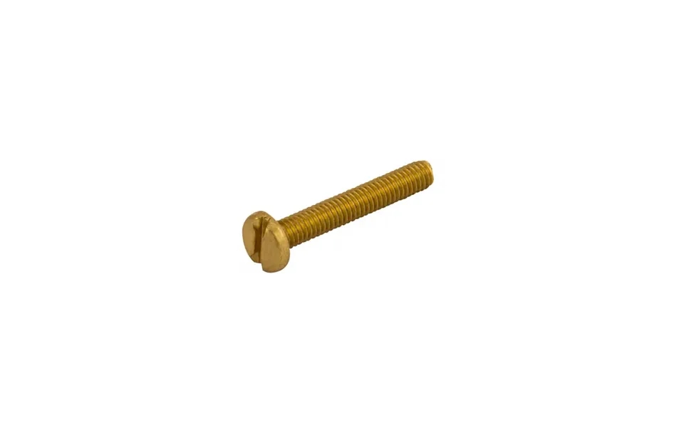 Unicrimp M4x30mm Brass Panhead Machine Screws Pack Of 100
