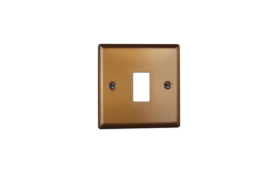 Varilight Urban 1g Plate Brushed Bronze With York Single Plate Standard Plate