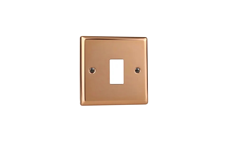 Varilight Urban 1g Plate Polished Copper With York Single Plate Standard Plate