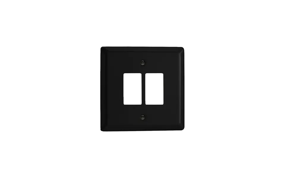 Varilight Urban 2g Plate Matt Black With York Single Plate Standard Plate