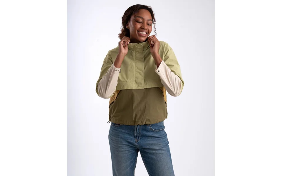 Ladies Anorak - Olive Multicolour