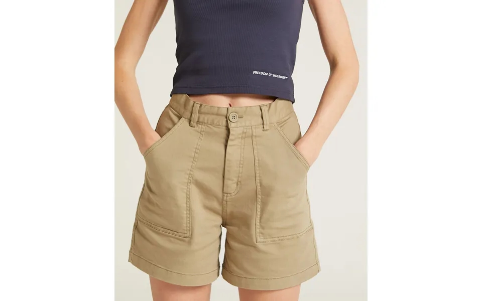 Ladies Cotton Twill Shorts - Khaki