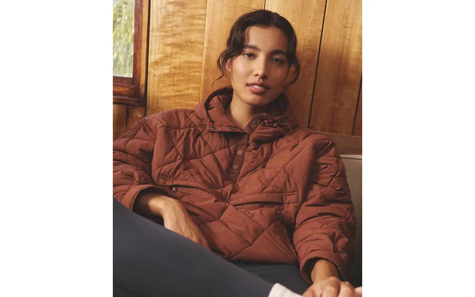 Ladies Outdoor Quilted Pullover - Canyon Clay