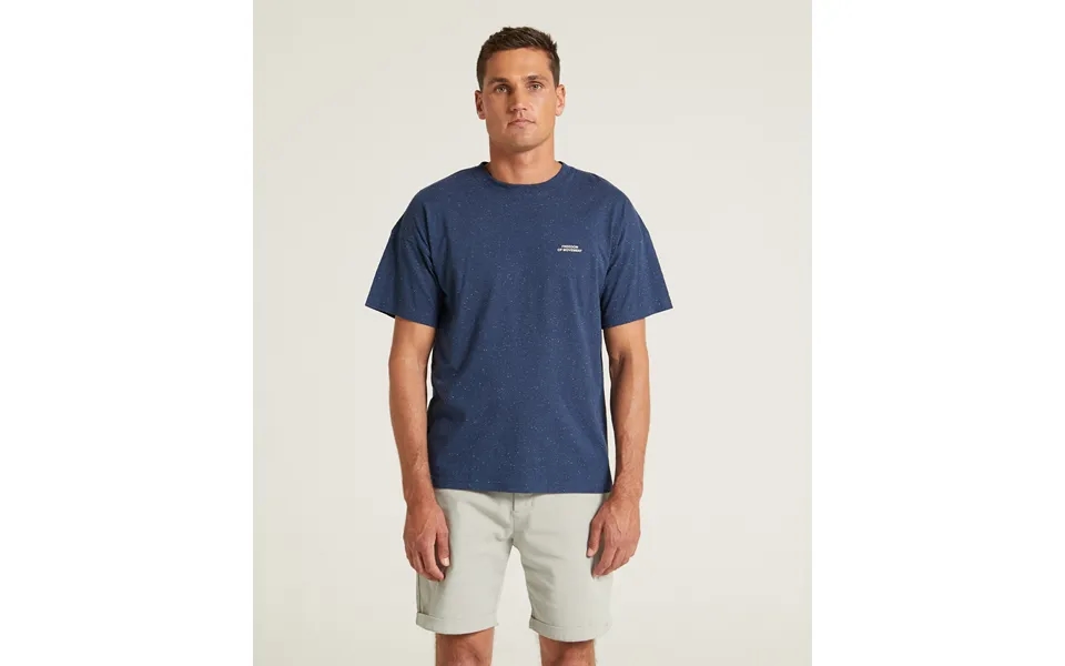 Mens Regular Fit Speckle Tee - Navy