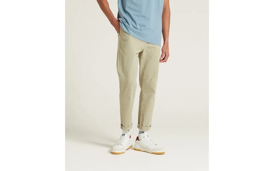 Mens Slim Tencel Blend Trousers - Seafoam Green