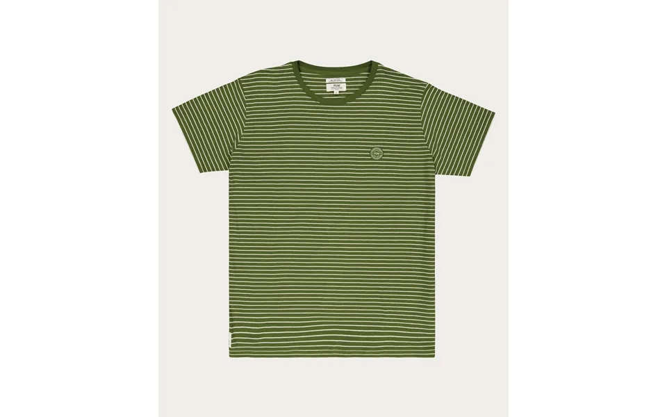 Mens Standard Cotton Stripe Tee - Treetop Stripe