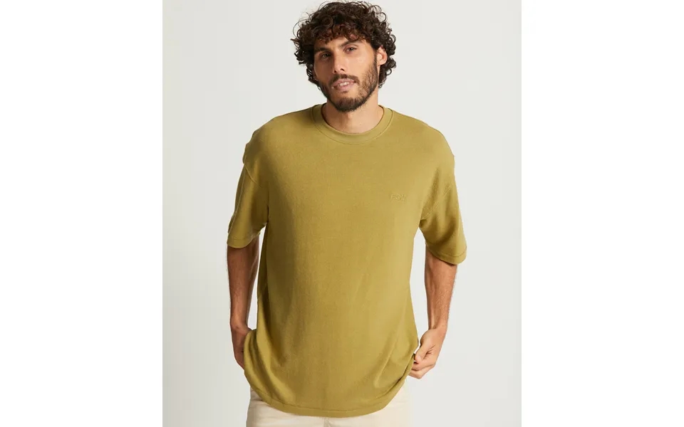 Mens Structured Jersey Knit Tee - Cedar Green