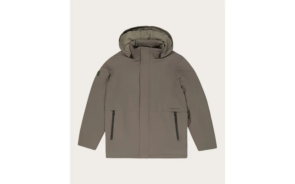 Mens Water Resistant Parka Jacket - Lichen Green