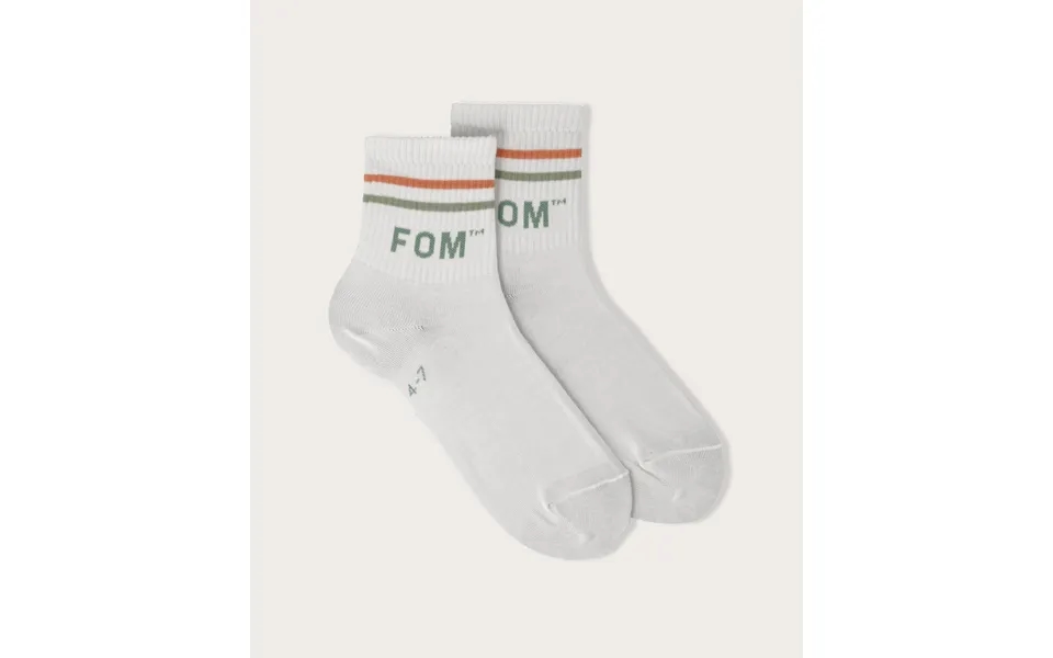 Socks Fom Active Beige Peach & Lime Stripes Size 4-7