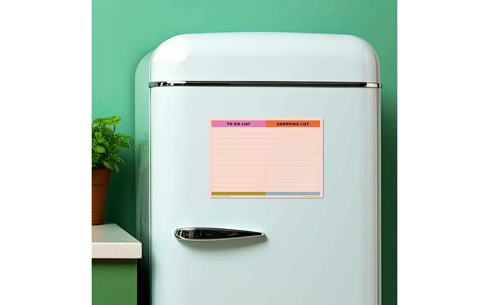 A4 Magnetic Shopping List & To Do List Fridge Magnet Planner