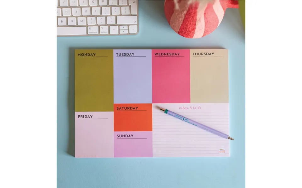 A4 Weekly Planner Pad Block My Life
