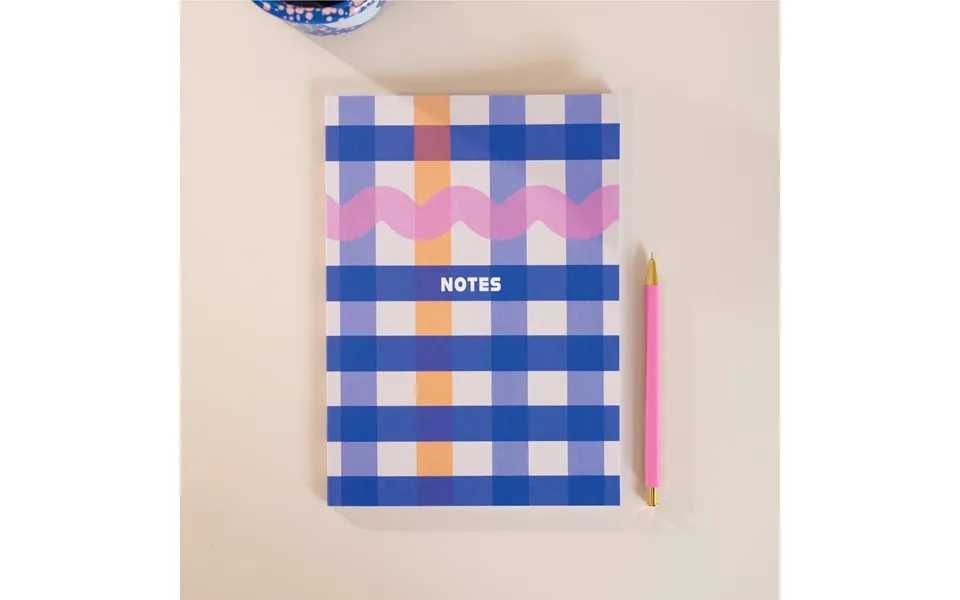 A5 Cobalt Check Notebook
