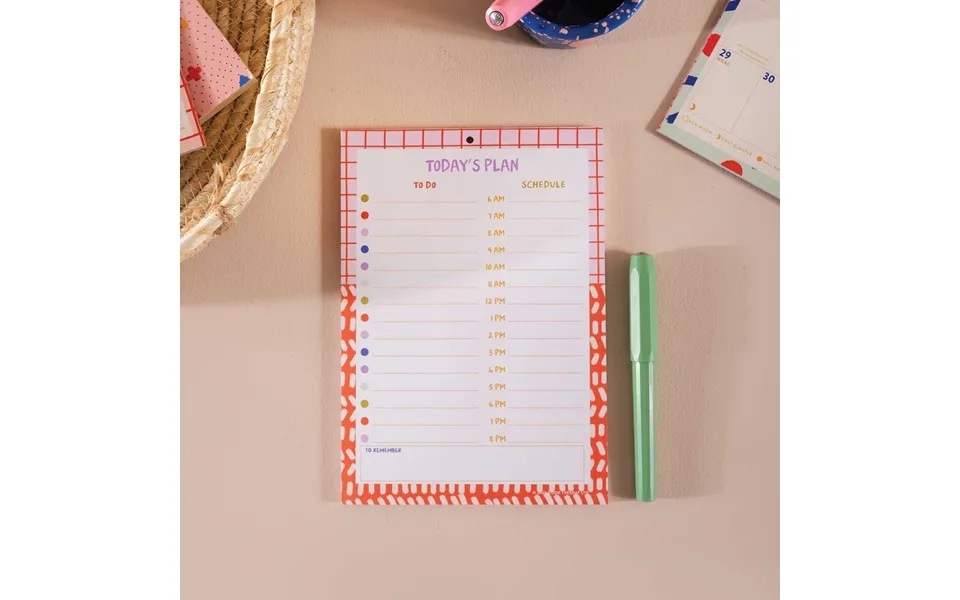 A5 Daily Planner Pad Colour Flow