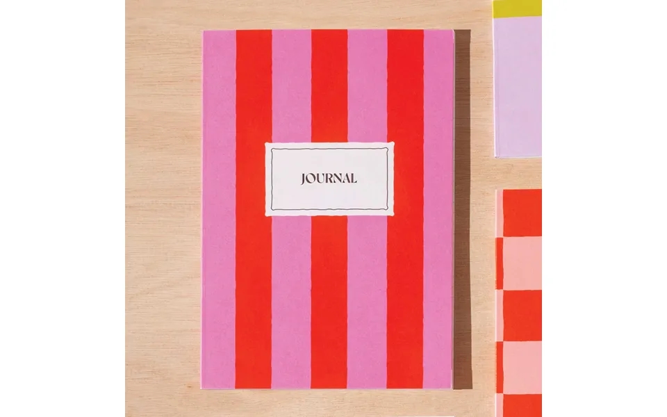 A5 Hot Pink Stripe Notebook