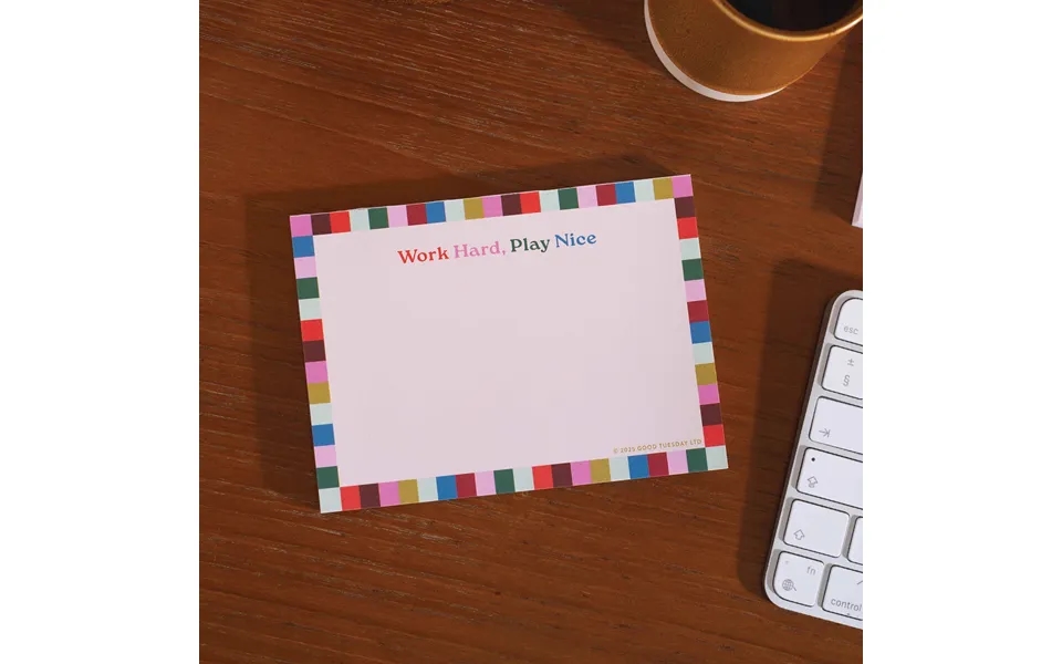 A6 Notepad Work Hard - Play Nice