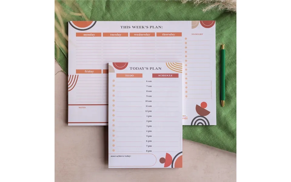 Abstract Boho Planners Weekly And Daily