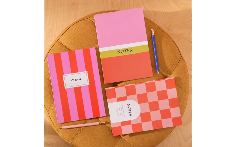 Cherry & Peach Three Notebooks Set