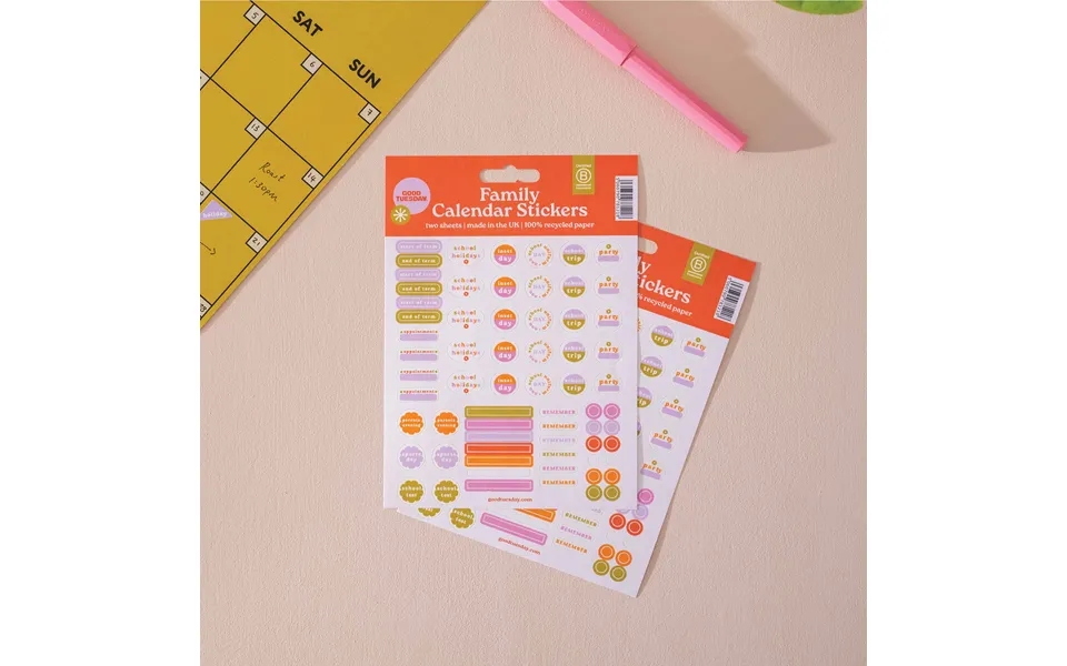 Family Calendar Stickers