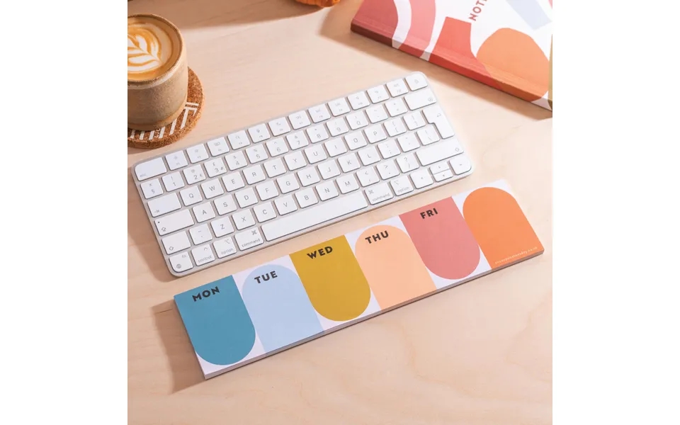 Keyboard Weekly Planner Pad Nature Arches