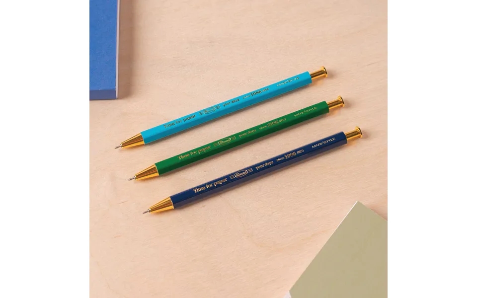 Pack Of Three Muted Time For Paper Gel Ballpoint Pens Refillable