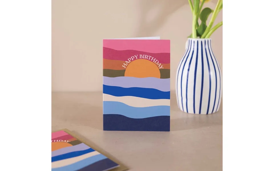 Seascape Birthday Card A6