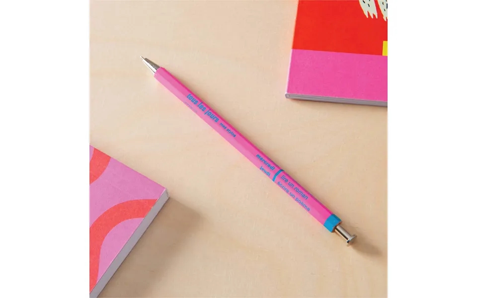 Tous Les Jours Ballpoint Pen In Vivid Pink Refillable