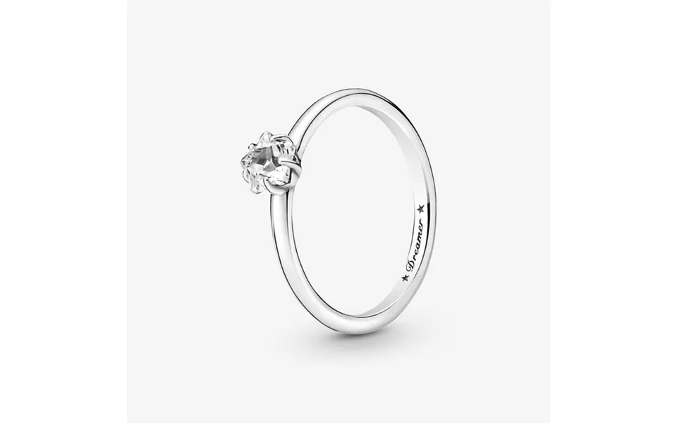 Celestial Sparkling Star Solitaire Ring - Size 50
