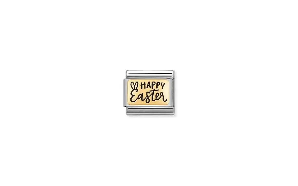 Classic Gold And Enamel Engraved Happy Easter Faith & Religion Charms
