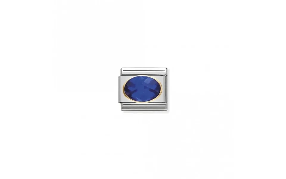 Classic Gold Cz Facetted Blue Sparkly Charms