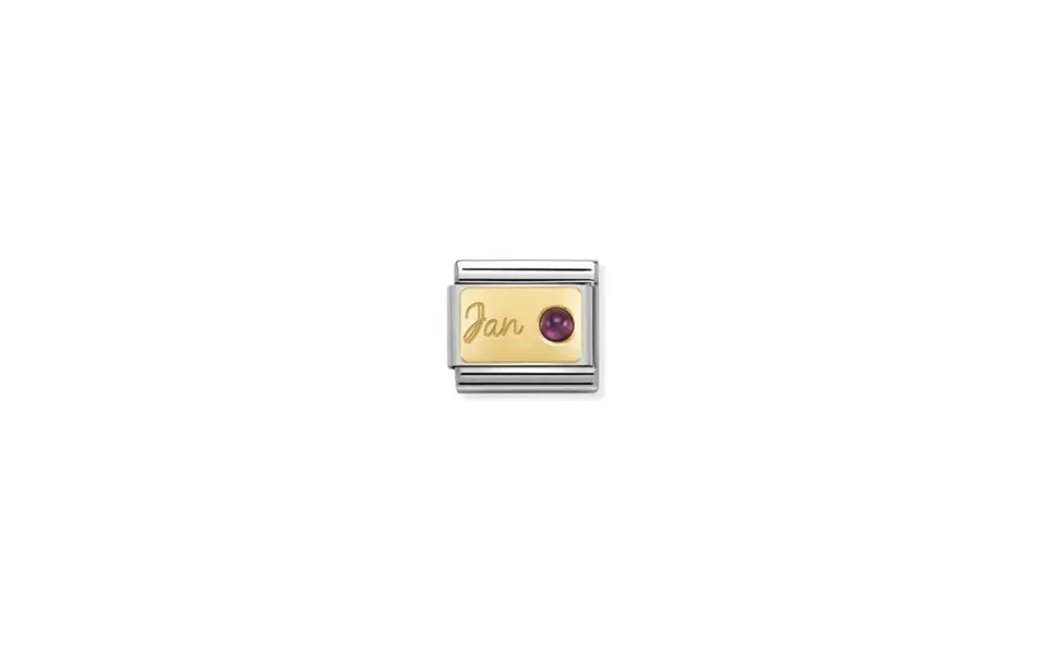 Classic Gold January Garnet Birthday & Birthstone Charms