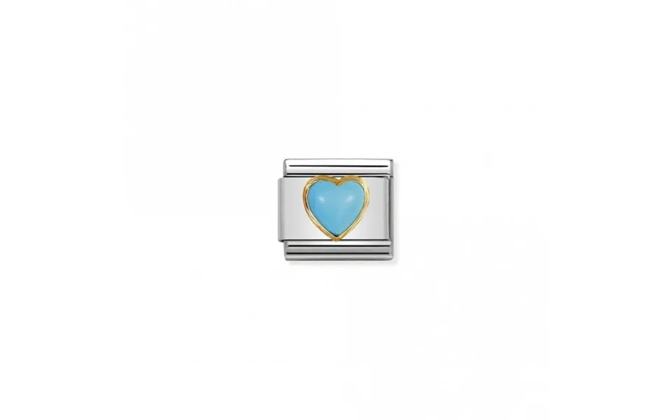 Classic Gold Turquoise Heart Love & Hearts Charms