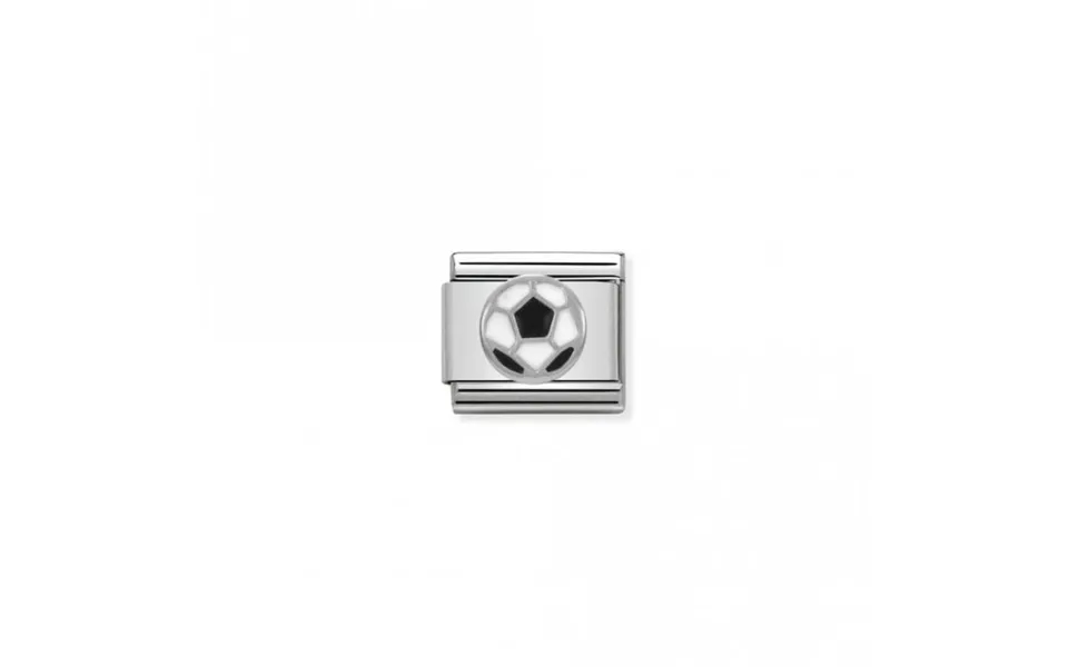 Classic Silver Black-white Football Sports & Hobbies Charms