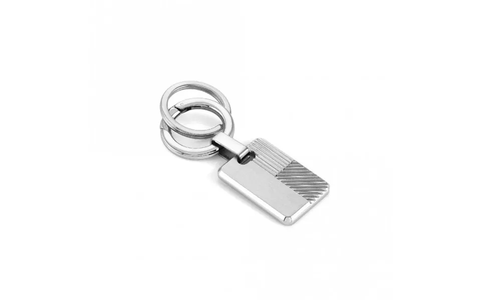 Engraved Detail Steel Keyring