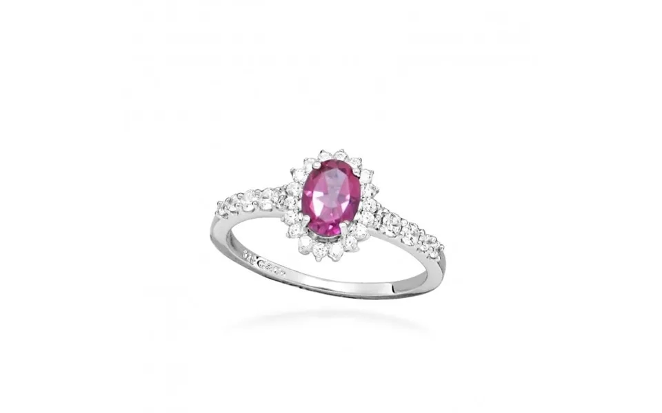 Hope Oval Pink Topaz Ring - Size 56