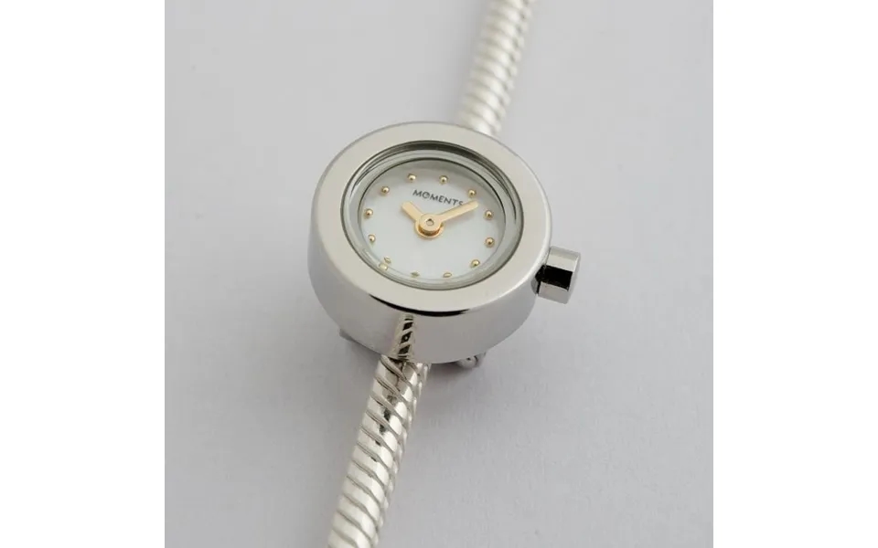 Mother Of Pearl & Gold Watch For Charm Bracelets