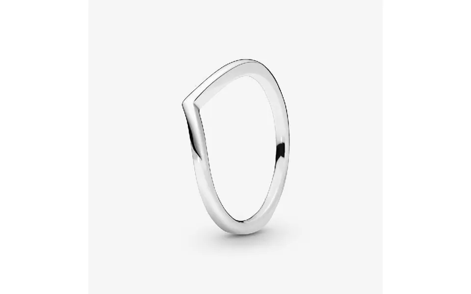 Polished Wishbone Ring - Size 58