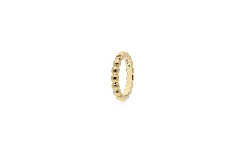 Qudo Slim Veroli Gold Interchangeable Ring - Size 58