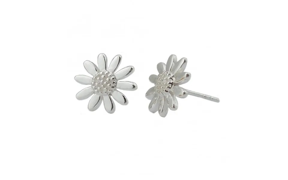 Silver Daisy 9mm Stud Earrings