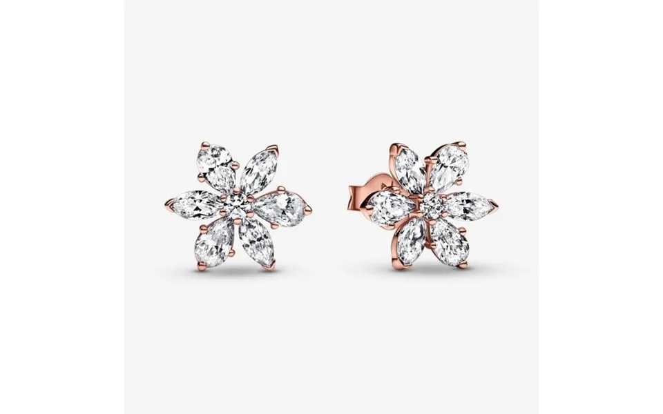 Sparkling Rose Herbarium Cluster Stud Earrings