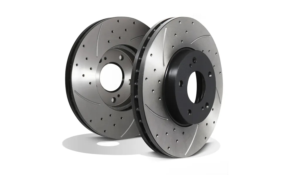 Front Drilled Grooved 295mm Brake Discs For Nissan Gtr R33 2