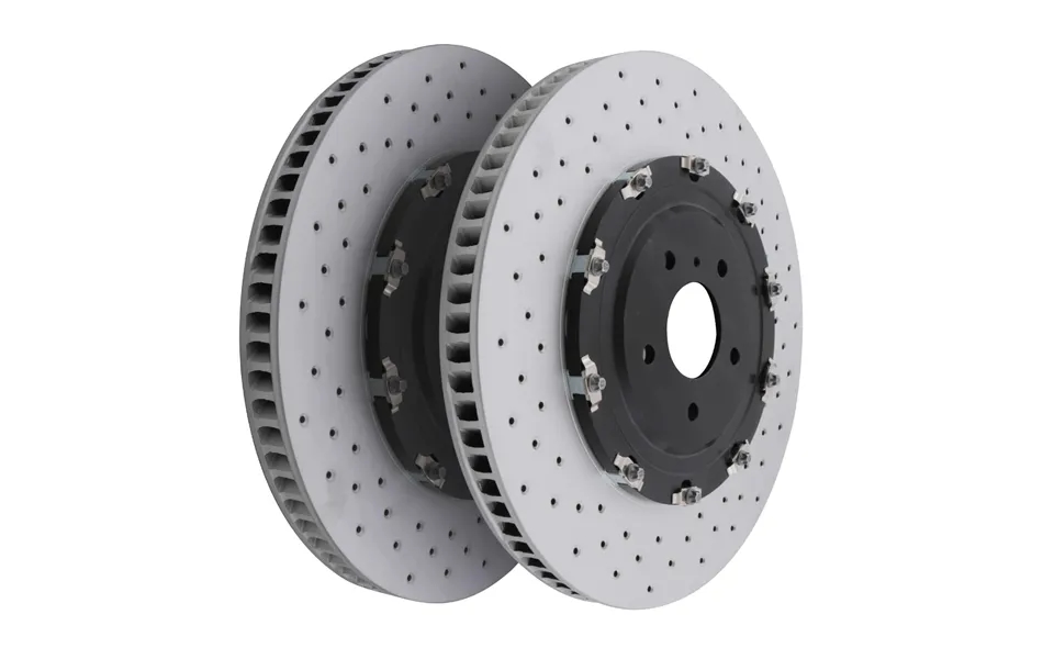 Front Drilled Grooved 390mm Brake Discs For Nissan Gtr R35 3