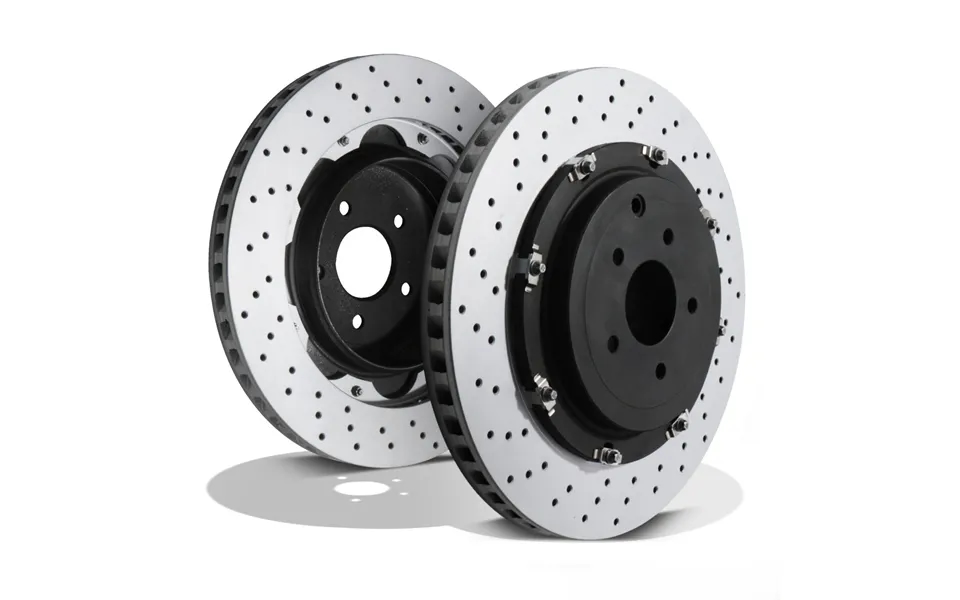 Rear Drilled Grooved 380mm Brake Discs For Nissan Gtr R35 3.8 V6 07-11